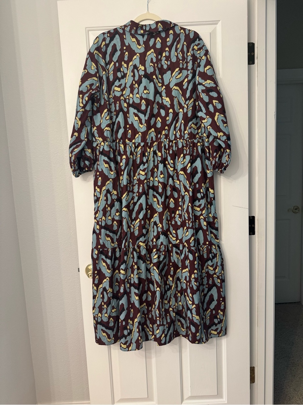Anthropologie Maeve The Bettina Tiered Midi Shirtdress - Abstract Size XL - Picture 5 of 7